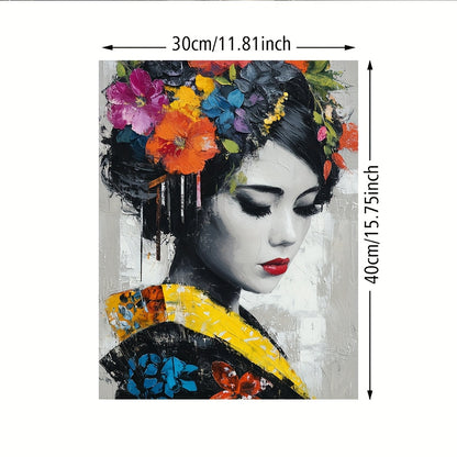 Stampa su tela intelaiata — Geisha