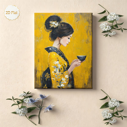 Stampa su tela intelaiata — Geisha