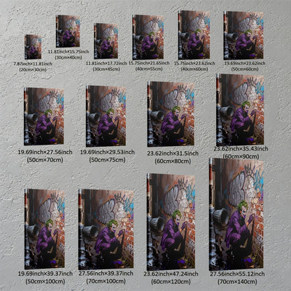 Stampa su tela intelaiata — Homage to Joker