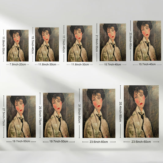 Stampa su tela intelaiata — Homage to Modigliani