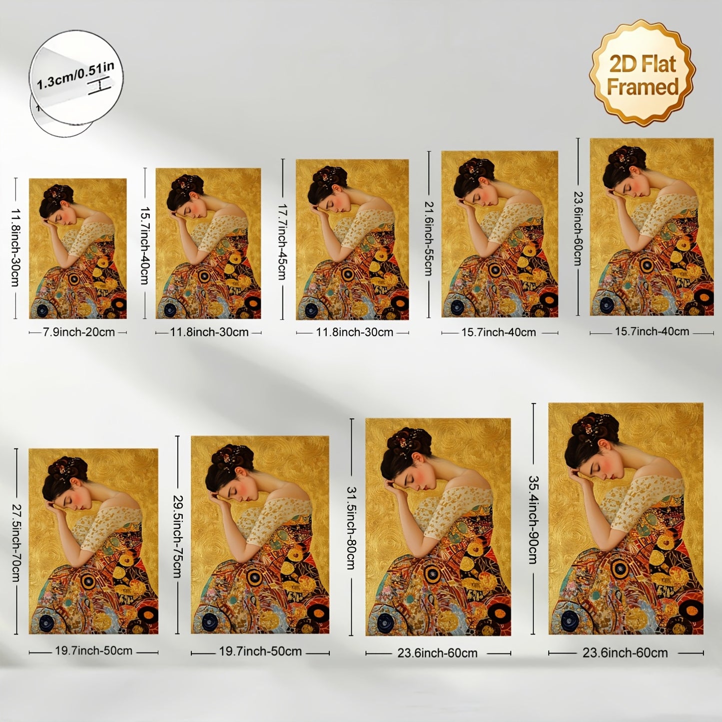 Stampa su tela intelaiata — Homage to Klimt