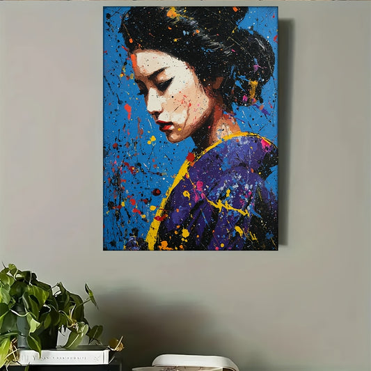 Stampa su tela intelaiata — Geisha