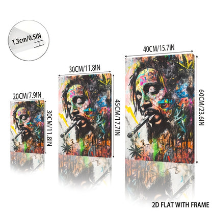 Stampa su tela intelaiata — Homage to Bob Marley
