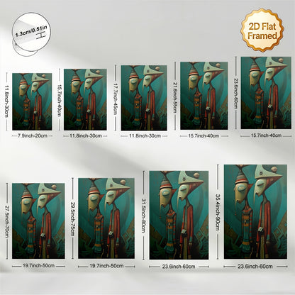 Stampa su tela — Volti Surreali