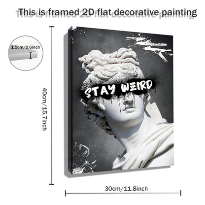 Stampa su tela intelaiata — Stay Weird