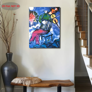 Stampa su tela intelaiata — Homage to Chagall