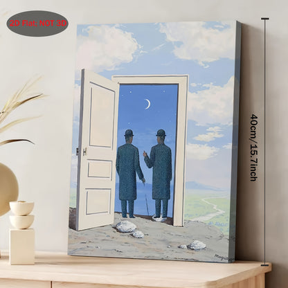 Stampa su tela intelaiata — Homage to Magritte