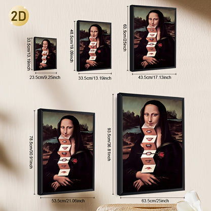 Stampa su tela intelaiata — Homage to Mona Lisa