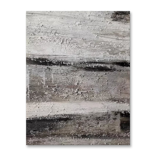 Dipinto a mano da intelaiare — Grigio Astratto
