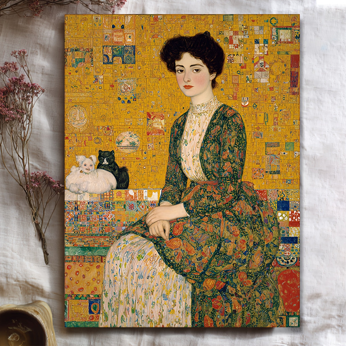 Stampa su tela intelaiata — Homage to Klimt