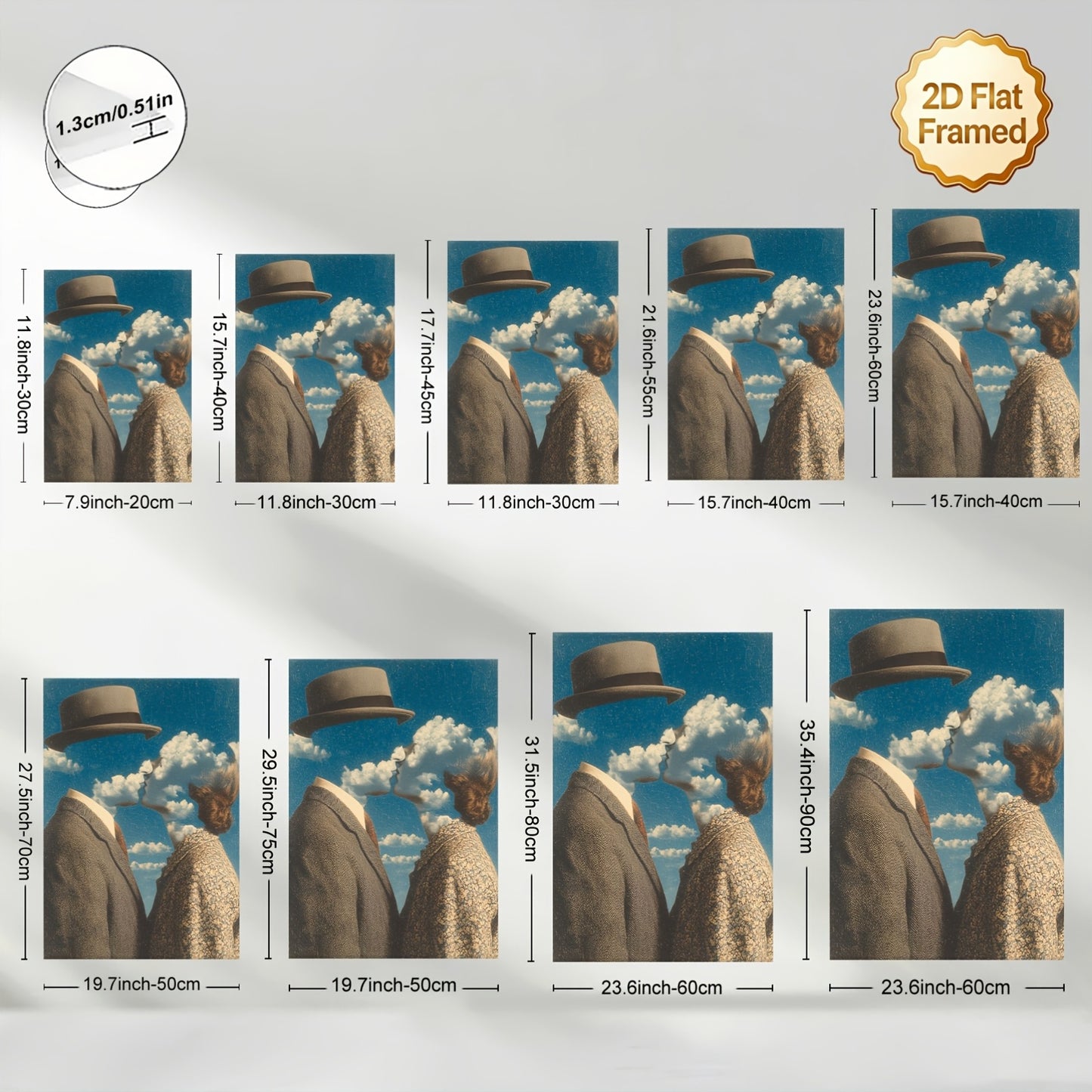 Stampa su tela — Homage to Magritte