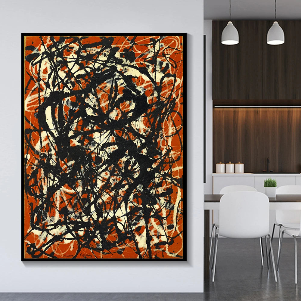 Dipinto a mano da intelaiare — Homage to Pollock