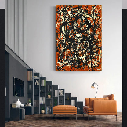 Dipinto a mano da intelaiare — Homage to Pollock
