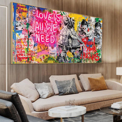 Stampa su tela da intelaiare — Love Is All We Need