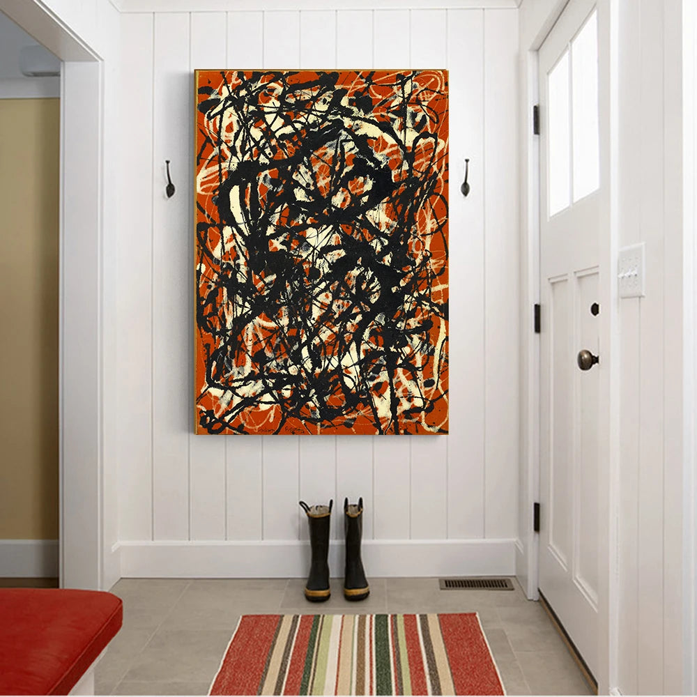 Dipinto a mano da intelaiare — Homage to Pollock