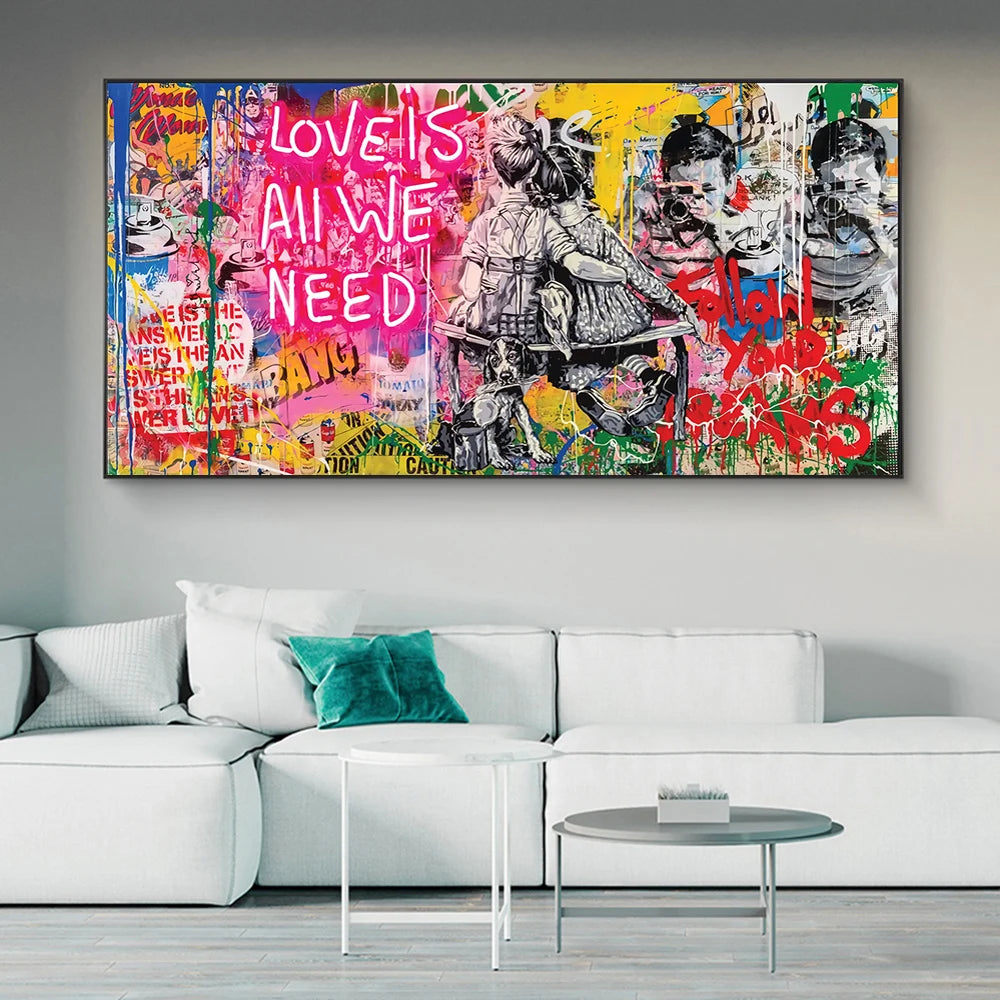 Stampa su tela da intelaiare — Love Is All We Need