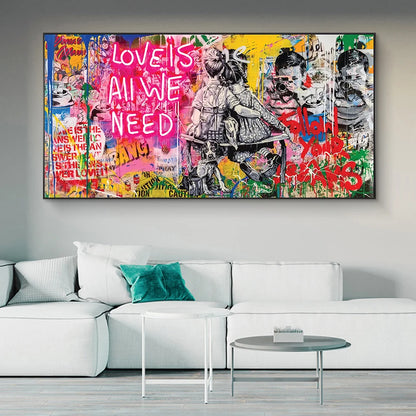 Stampa su tela da intelaiare — Love Is All We Need