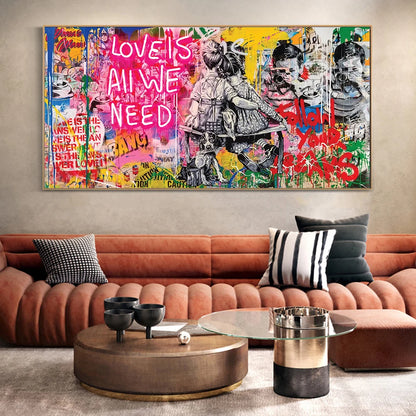 Stampa su tela da intelaiare — Love Is All We Need