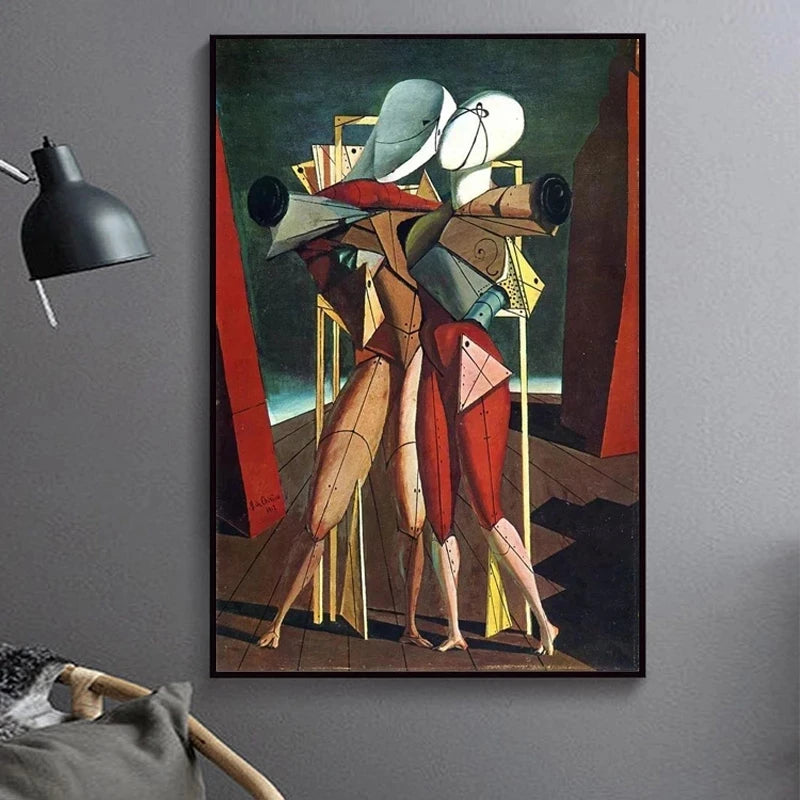 Stampa su tela da intelaiare — Homage to De Chirico
