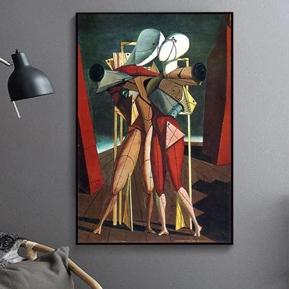 Stampa su tela da intelaiare — Homage to De Chirico
