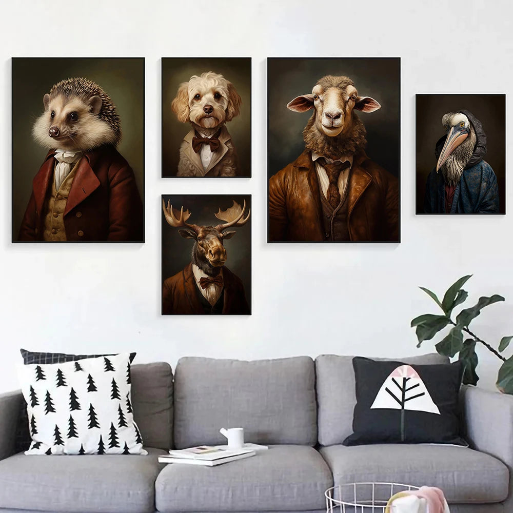 Stampa su tela da intelaiare — Animali Rinascimento