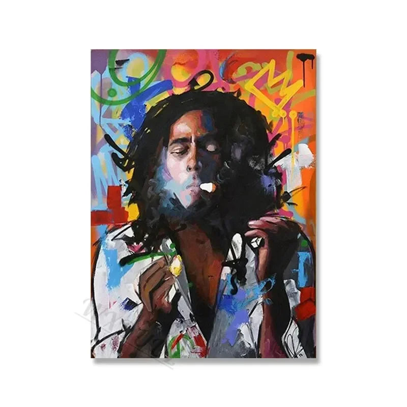 Stampa su tela da intelaiare — Homage to Bob Marley