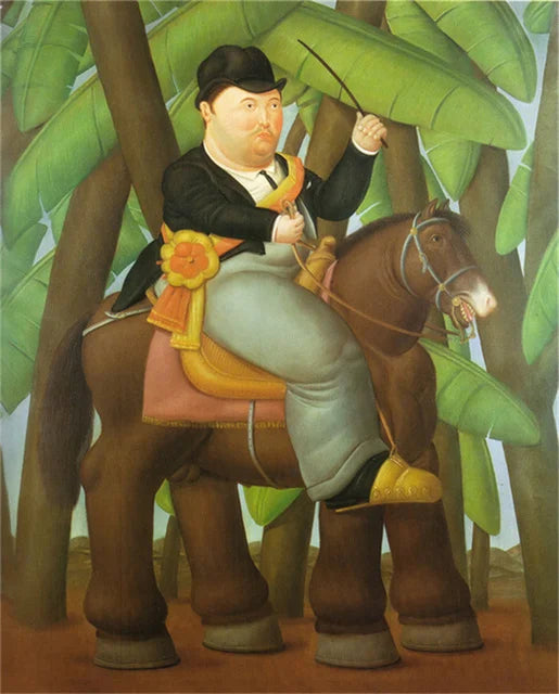 Stampa su tela da intelaiare — Homage to Botero