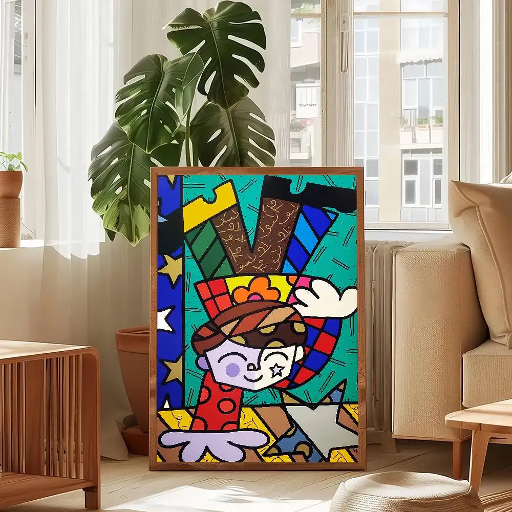 Stampa su tela da intelaiare — Homage to Britto
