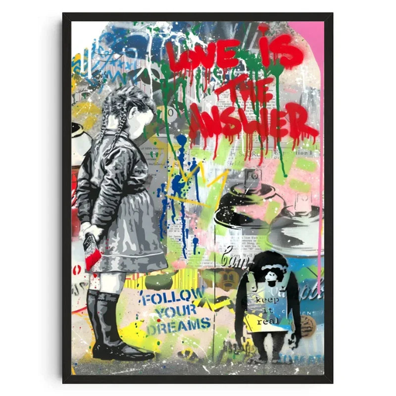 Stampa su tela da intelaiare — Homage to Banksy