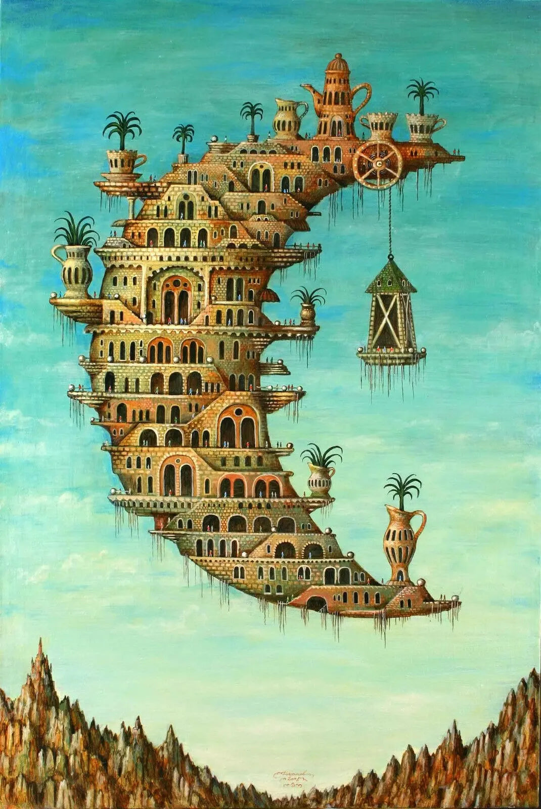 Stampa su tela da intelaiare — Homage to Dalì