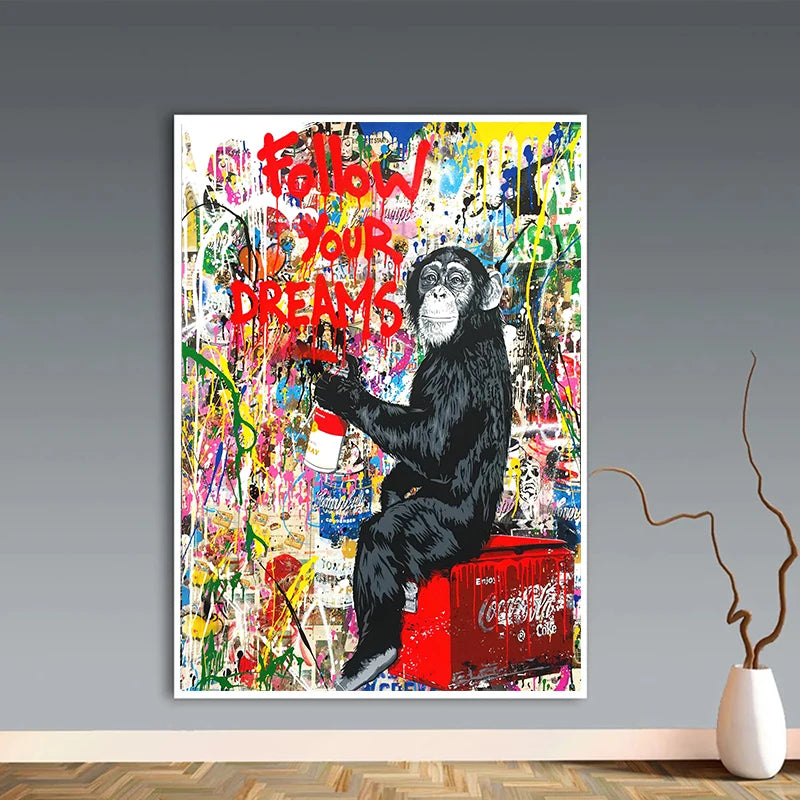 Stampa su tela da intelaiare — Homage to Banksy