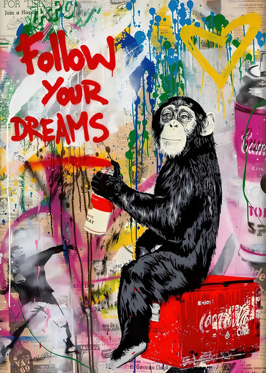 Stampa su tela da intelaiare — Homage to Banksy