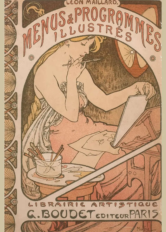 Stampa su tela da intelaiare — Homage to Mucha