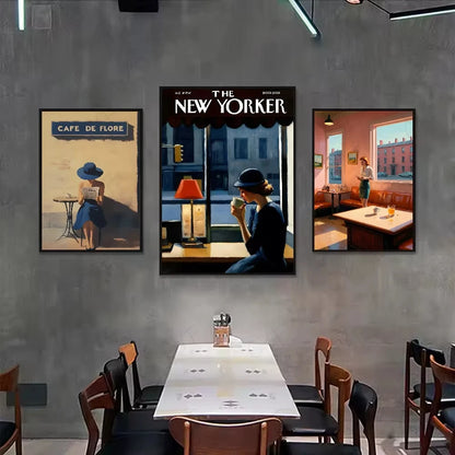 Stampa su tela da intelaiare — Homage to Hopper