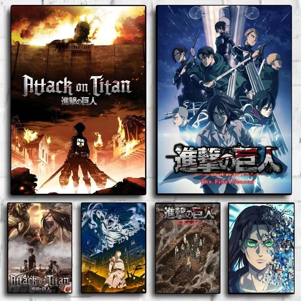 Stampa su tela da intelaiare — Homage to Attack on Titan