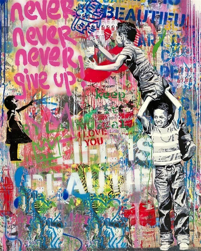 Stampa su tela da intelaiare — Homage to Banksy