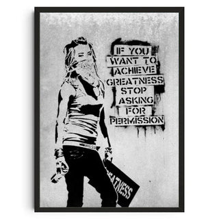Stampa su tela da intelaiare — Homage to Banksy