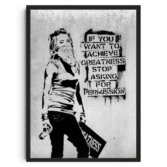 Stampa su tela da intelaiare — Homage to Banksy