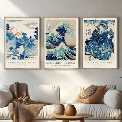 Stampa su tela da intelaiare — Homage to Hokusai