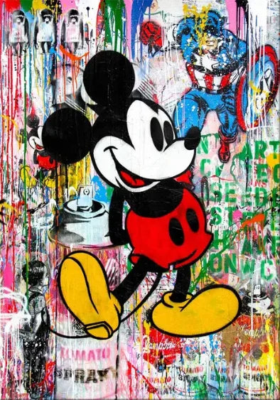 Stampa su tela da intelaiare — Graffiti Dorato