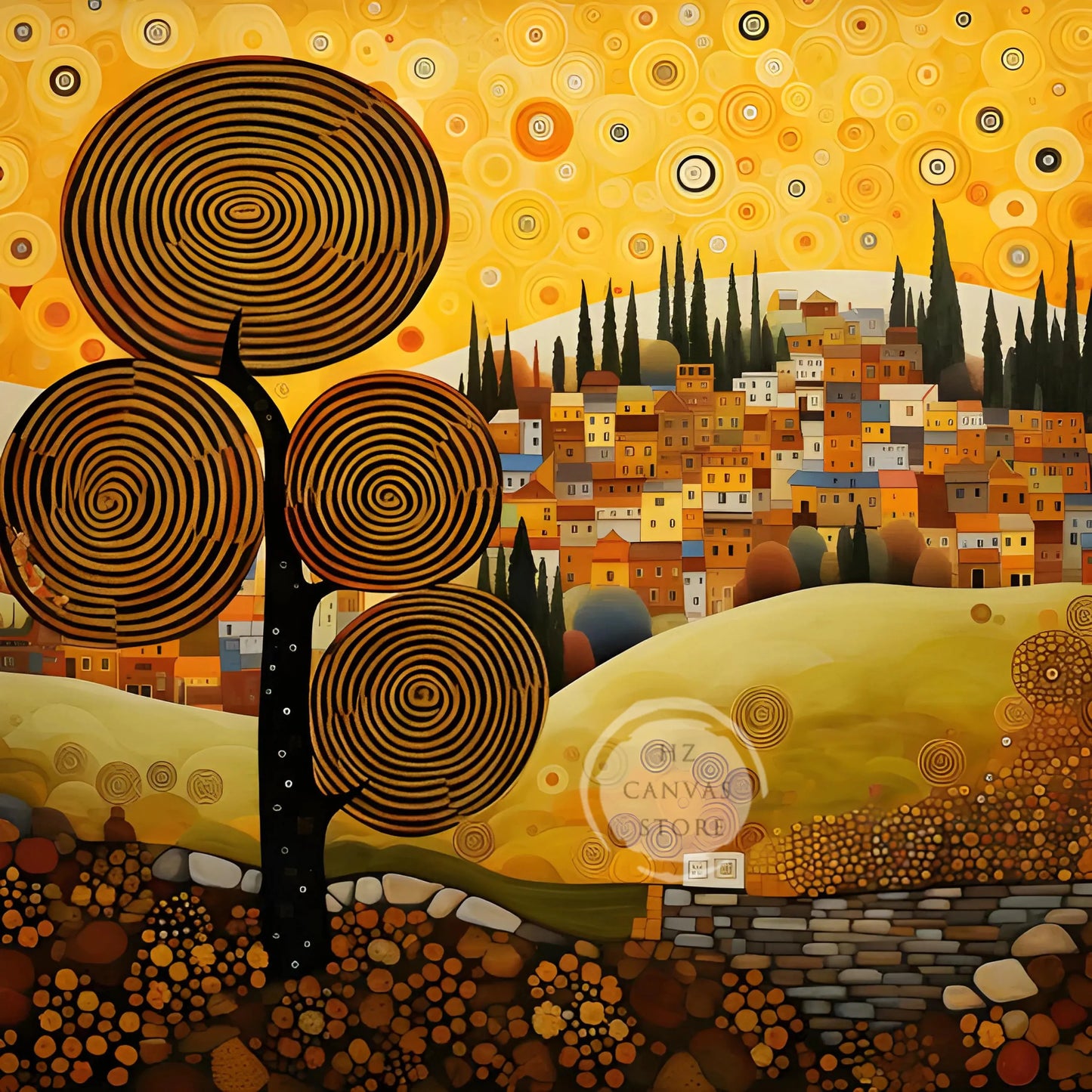 Stampa su tela da intelaiare — Homage to Klimt