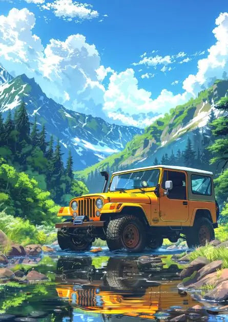 Stampa su tela da intelaiare — Spiaggia e Foresta