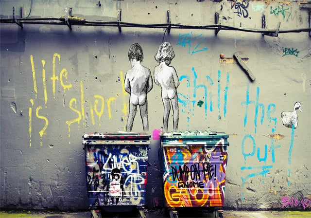 Stampa su tela da intelaiare — Homage to Banksy