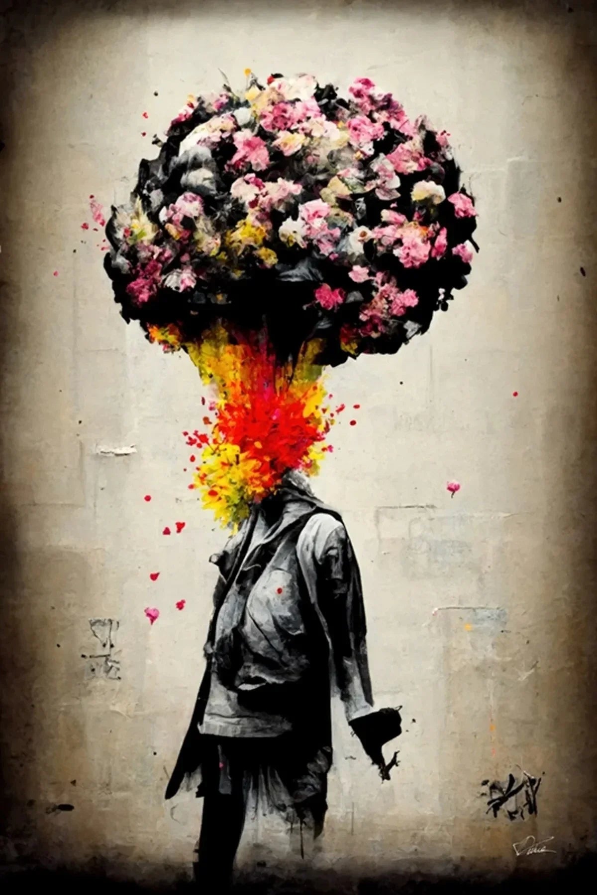 Stampa su tela da intelaiare — Homage to Banksy
