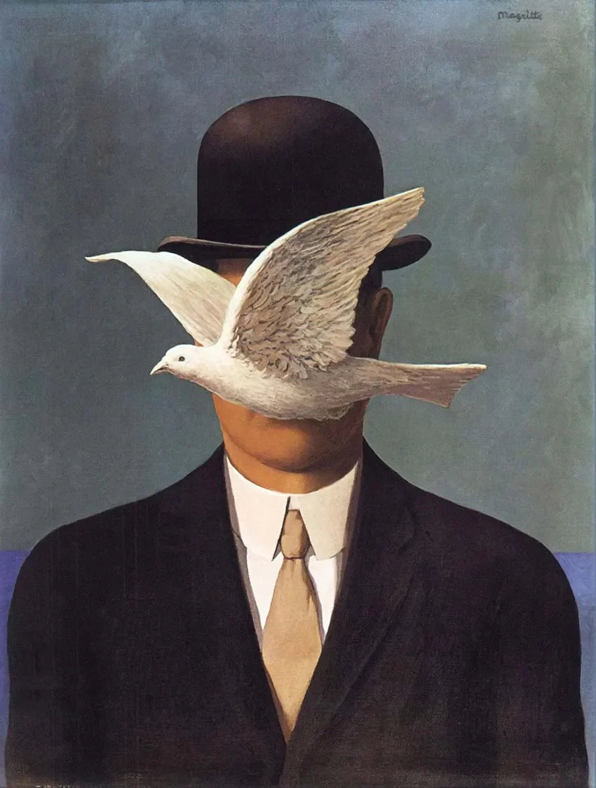 Stampa su tela da intelaiare — Homage to Magritte