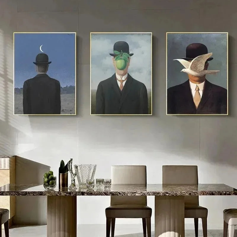 Stampa su tela da intelaiare — Homage to Magritte