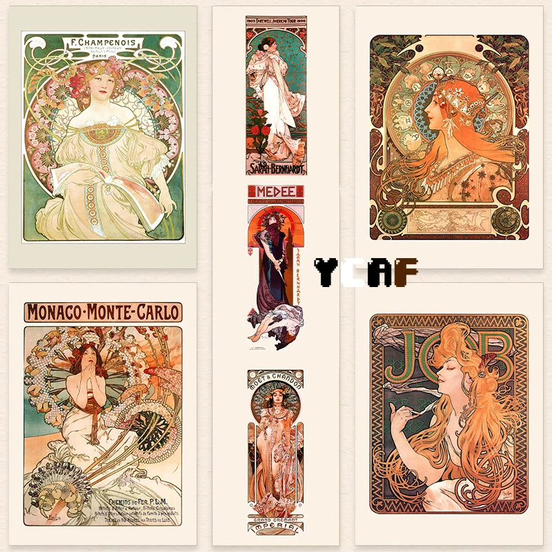 Stampa su tela da intelaiare — Homage to Mucha