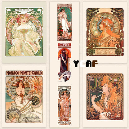 Stampa su tela da intelaiare — Homage to Mucha