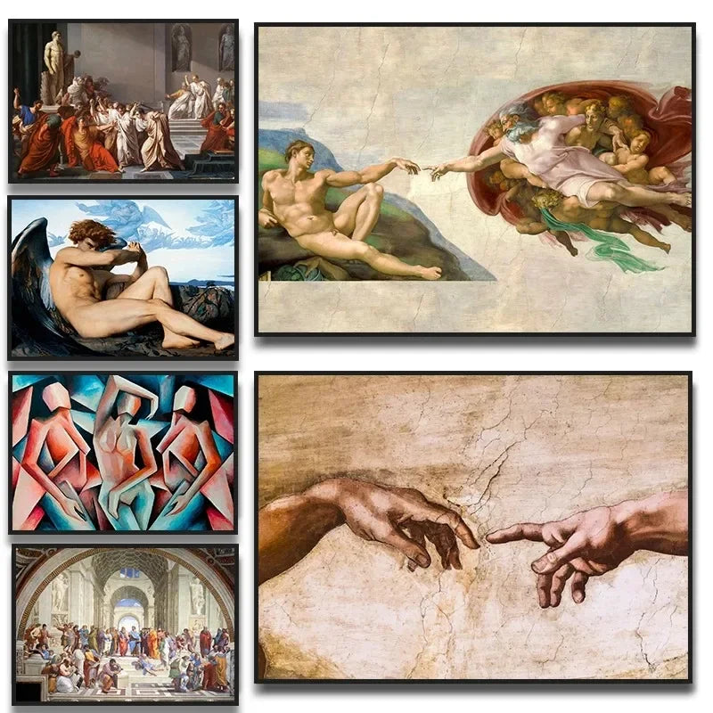 Stampa su tela da intelaiare — Homage to Michelangelo