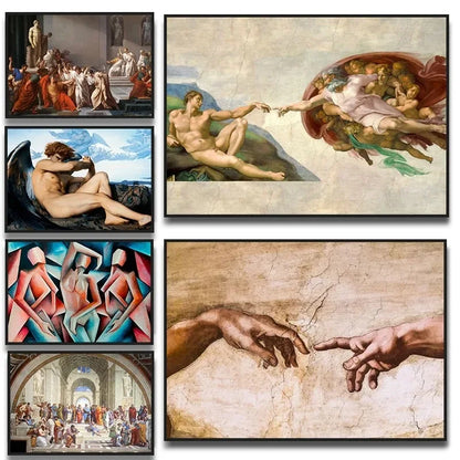 Stampa su tela da intelaiare — Homage to Michelangelo